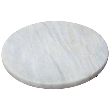 Salerno White Round Chopping and Serving Board