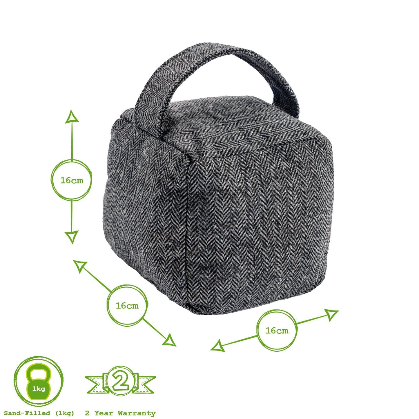 Classic Herringbone Door Stop