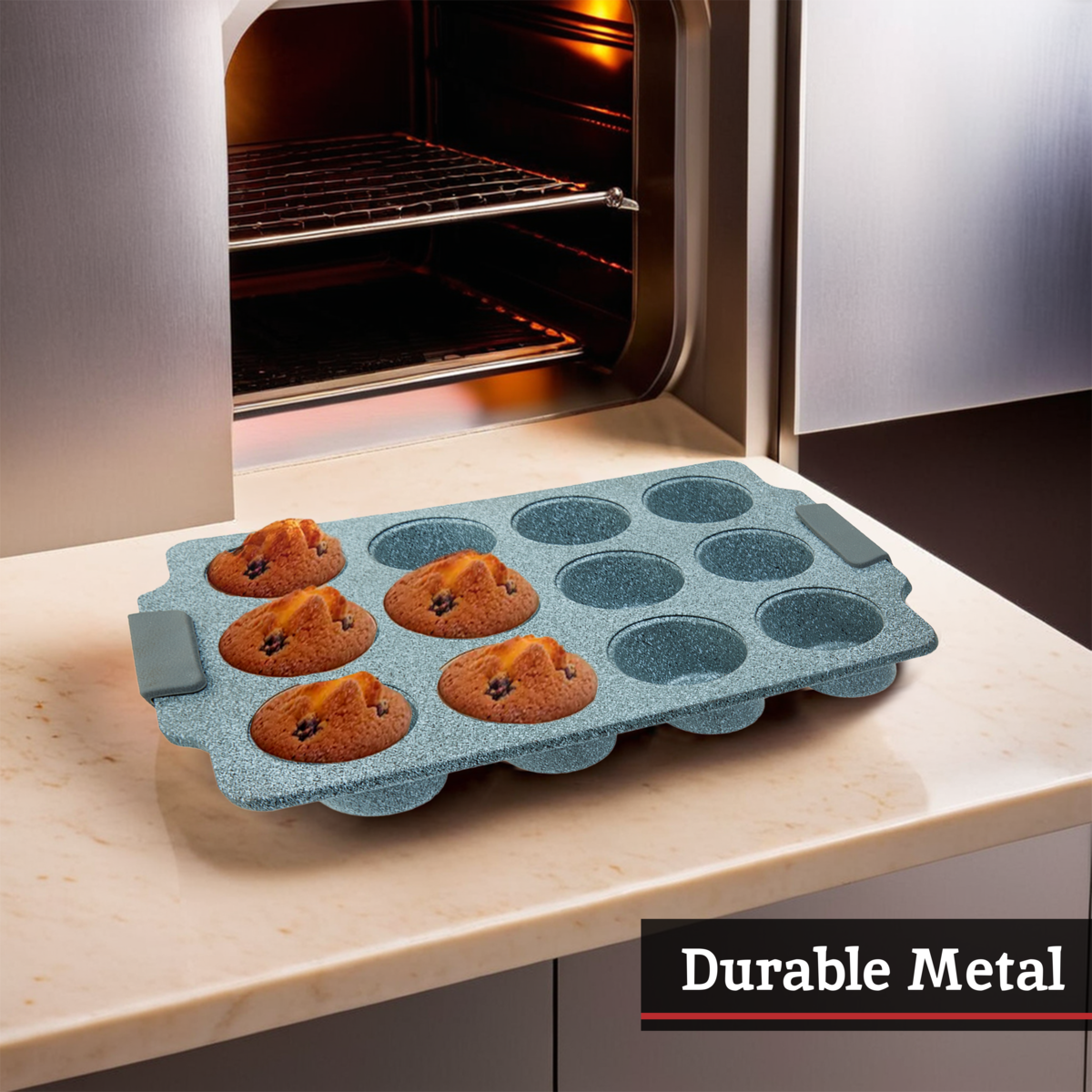 From Scratch Twelve Cup Marble Effect Muffin Tray