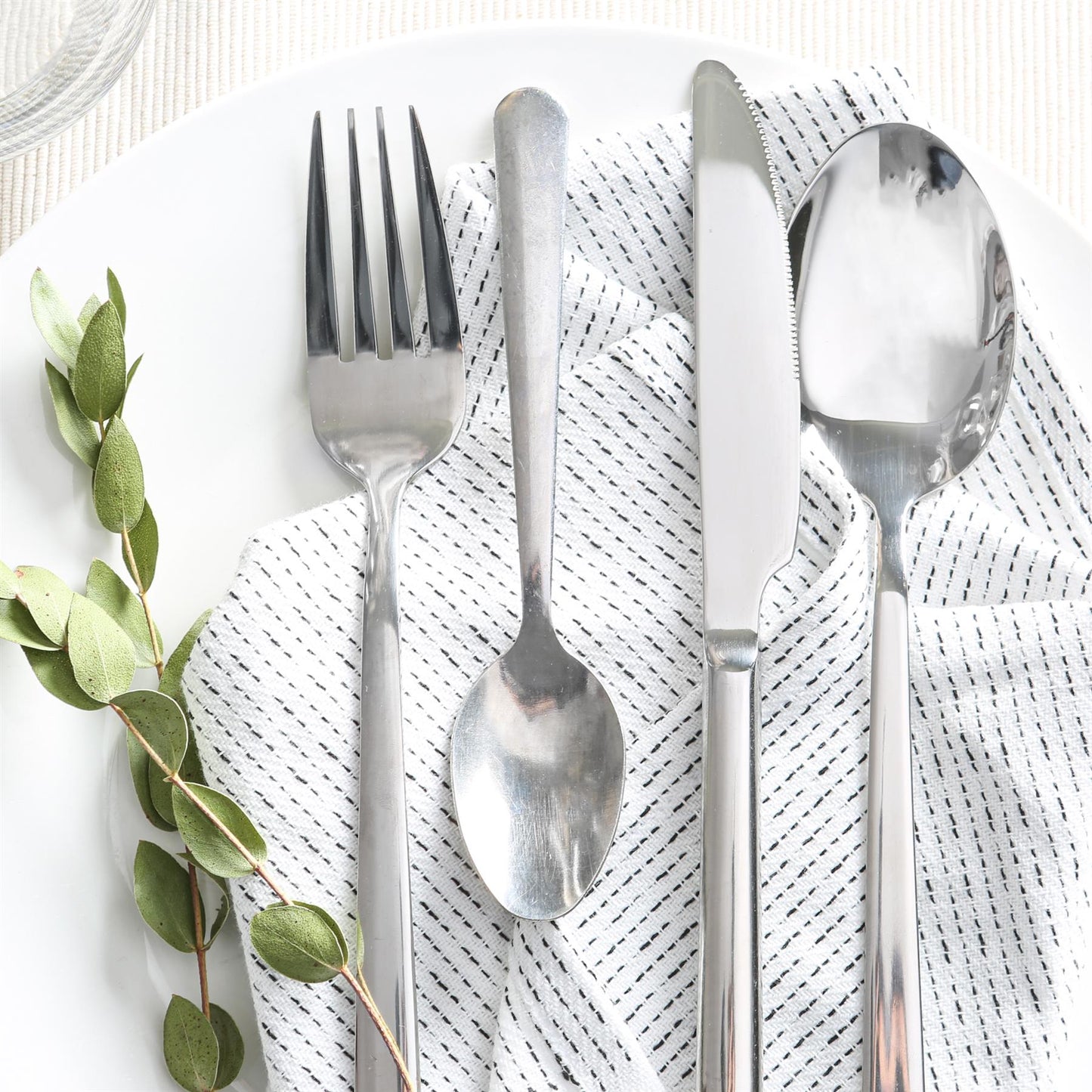 24pc Stainless Steel Cutlery Set - Pack of 6