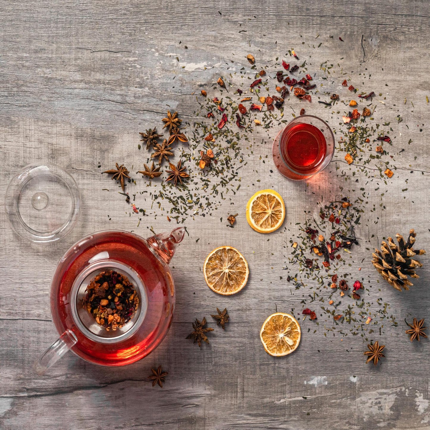 1.1L Glass Infuser Teapot