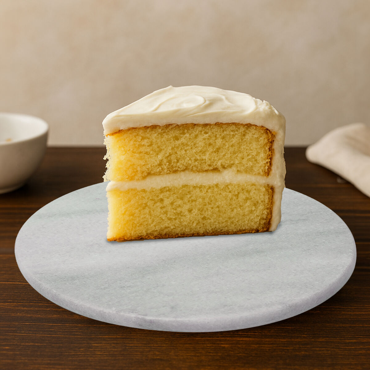 Salerno White Marble Lazy Susan