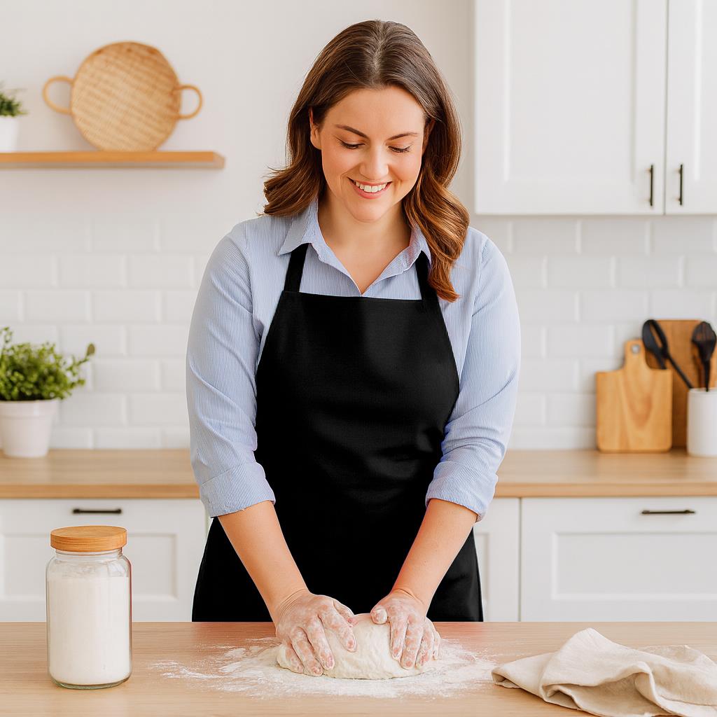 Cotton Kitchen Bib Apron - One Size