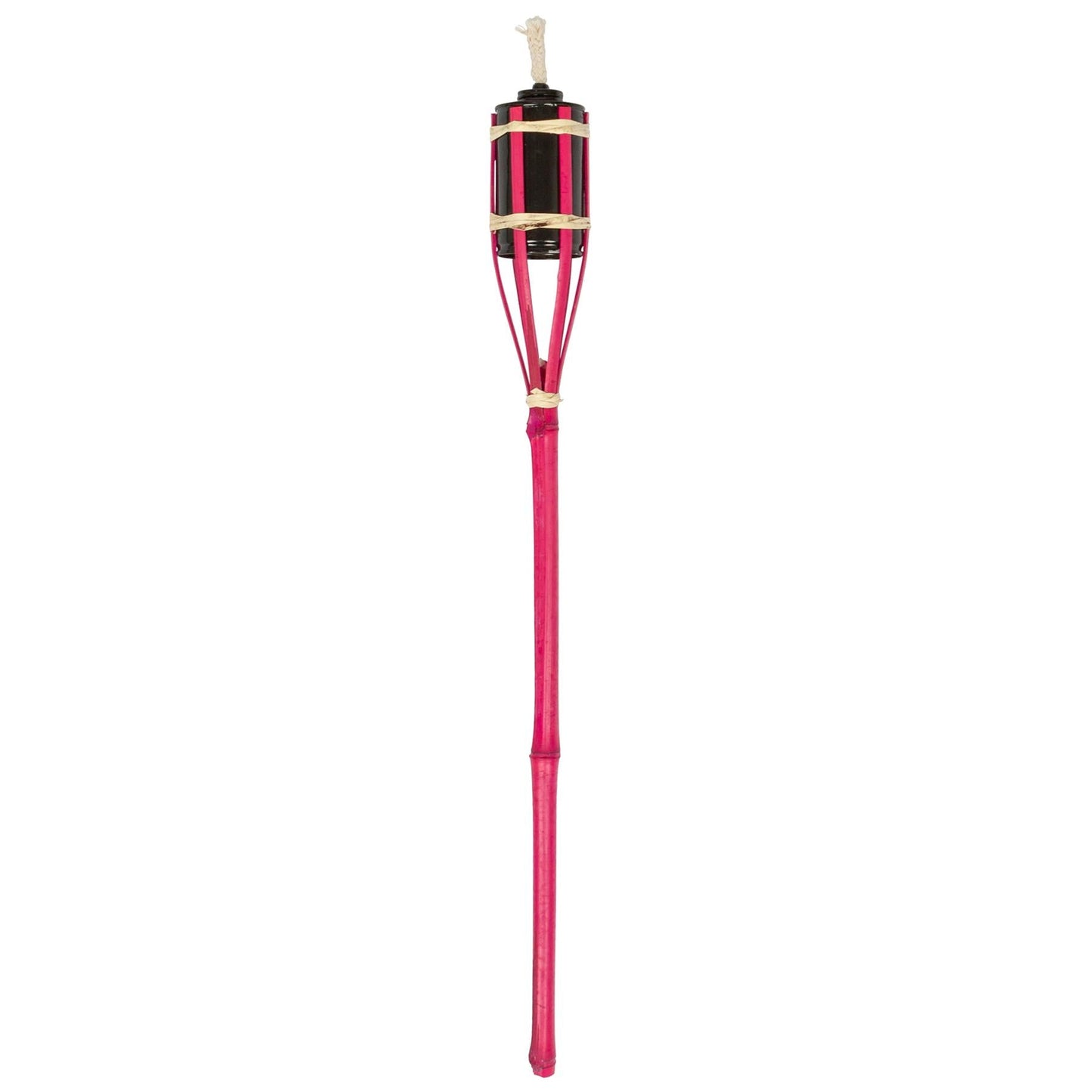 Pink Bamboo 60cm Garden Fire Torches - Pack of Six