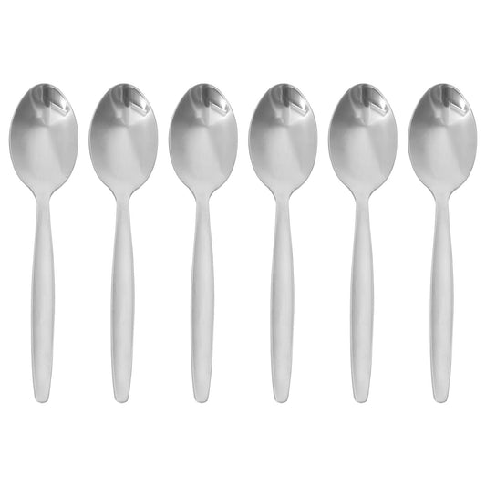 Classic Stainless Steel Teaspoons - Pack of 6