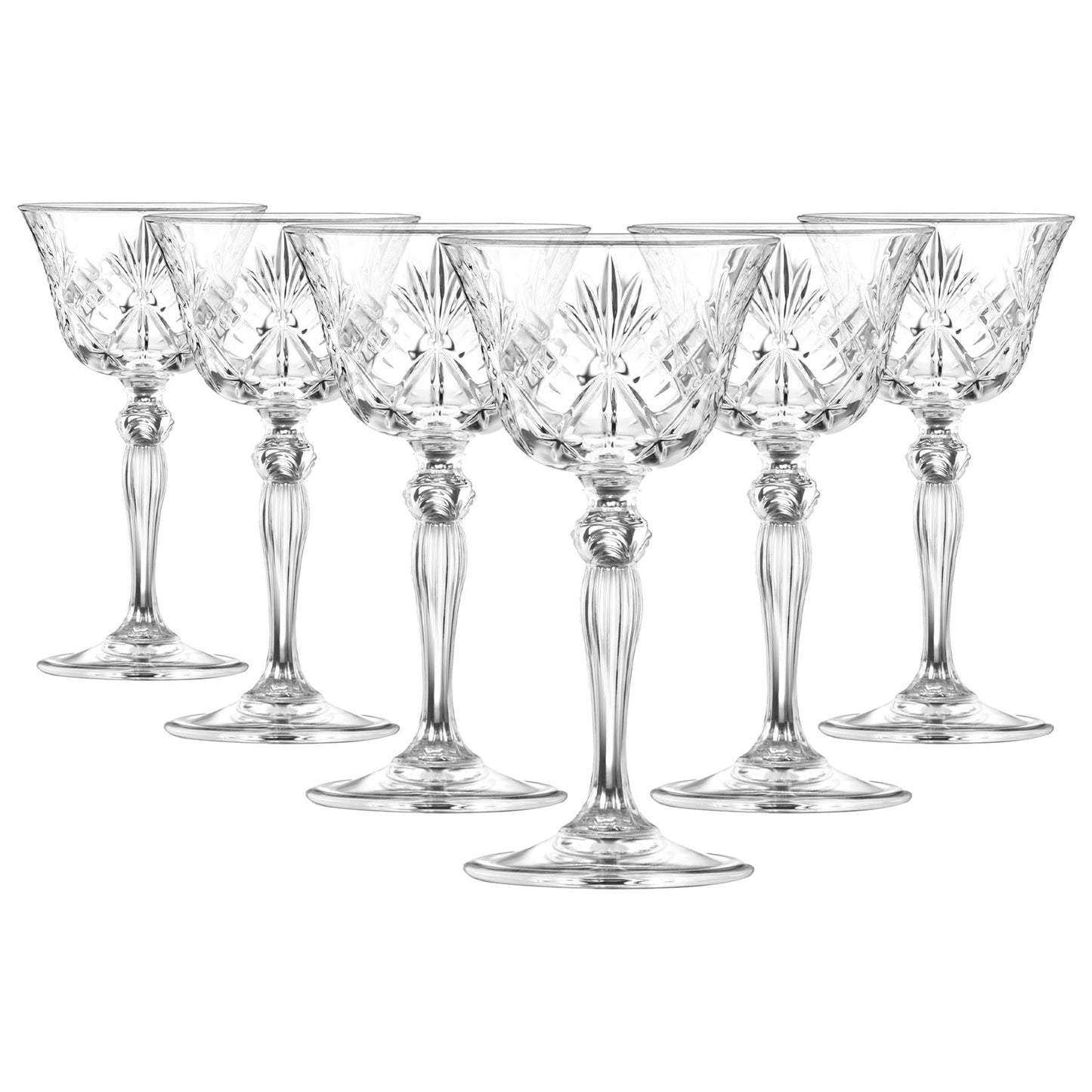 160ml Crystal Melodia Champagne Saucers - Pack of Six