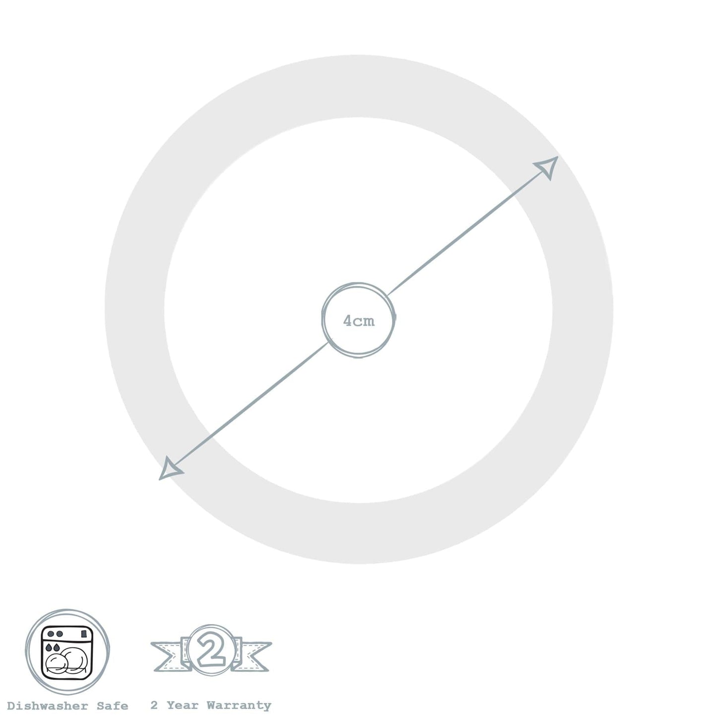 Small Glass Storage Jar Seals - Pack of Six