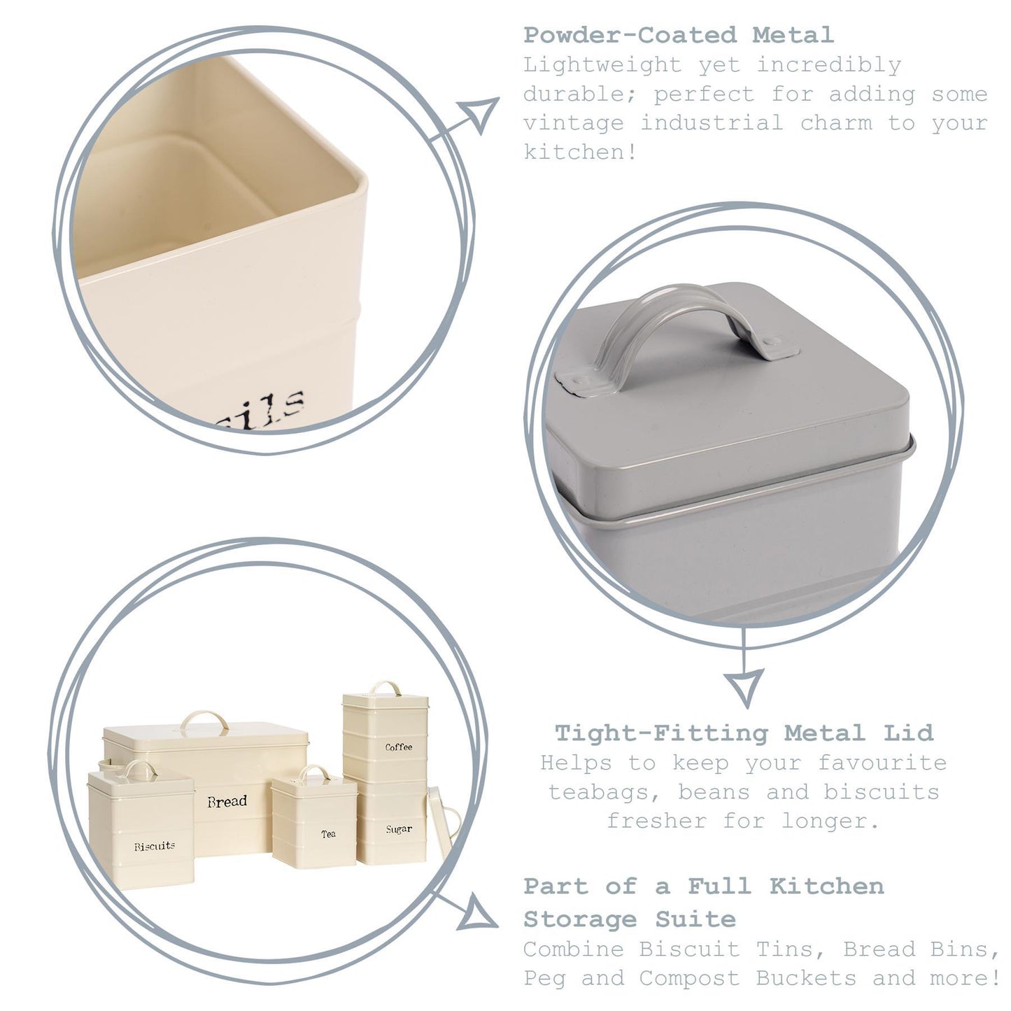 Vintage Metal Coffee Canister