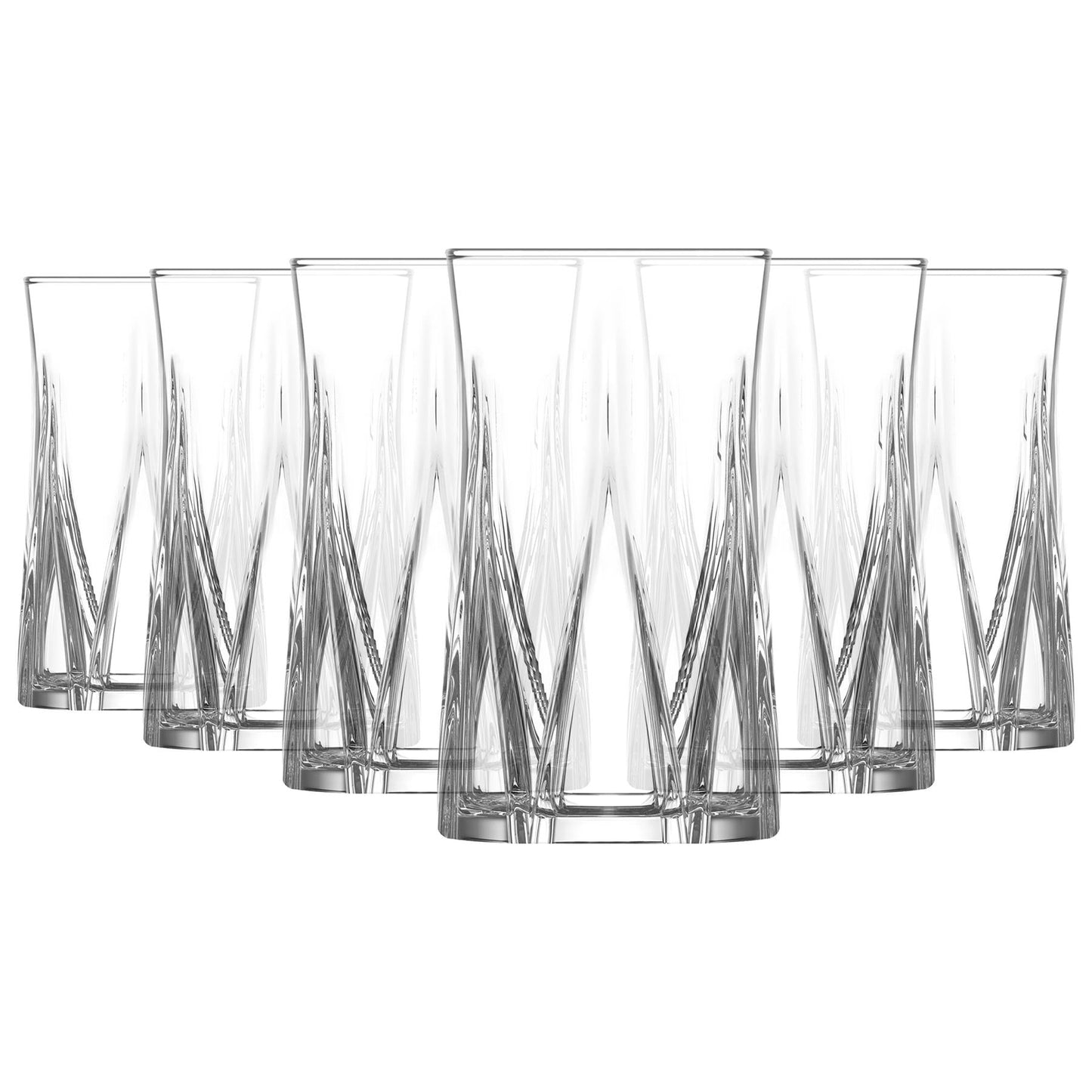 380ml Zoey Highball Glasses - Pack of 6