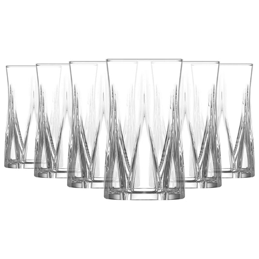 380ml Zoey Highball Glasses - Pack of 6
