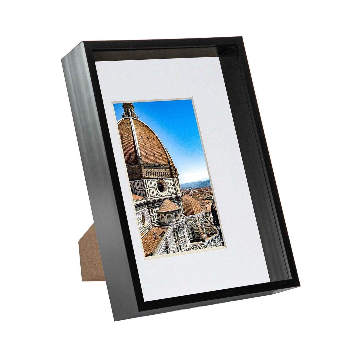 Black A4 (8" x 12") 3D Deep Box Frame with A5 Mount