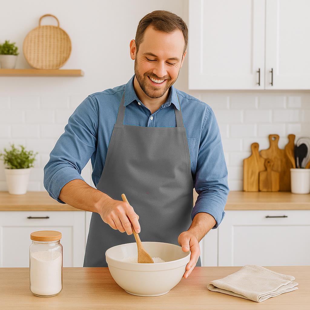 Cotton Kitchen Bib Apron - One Size