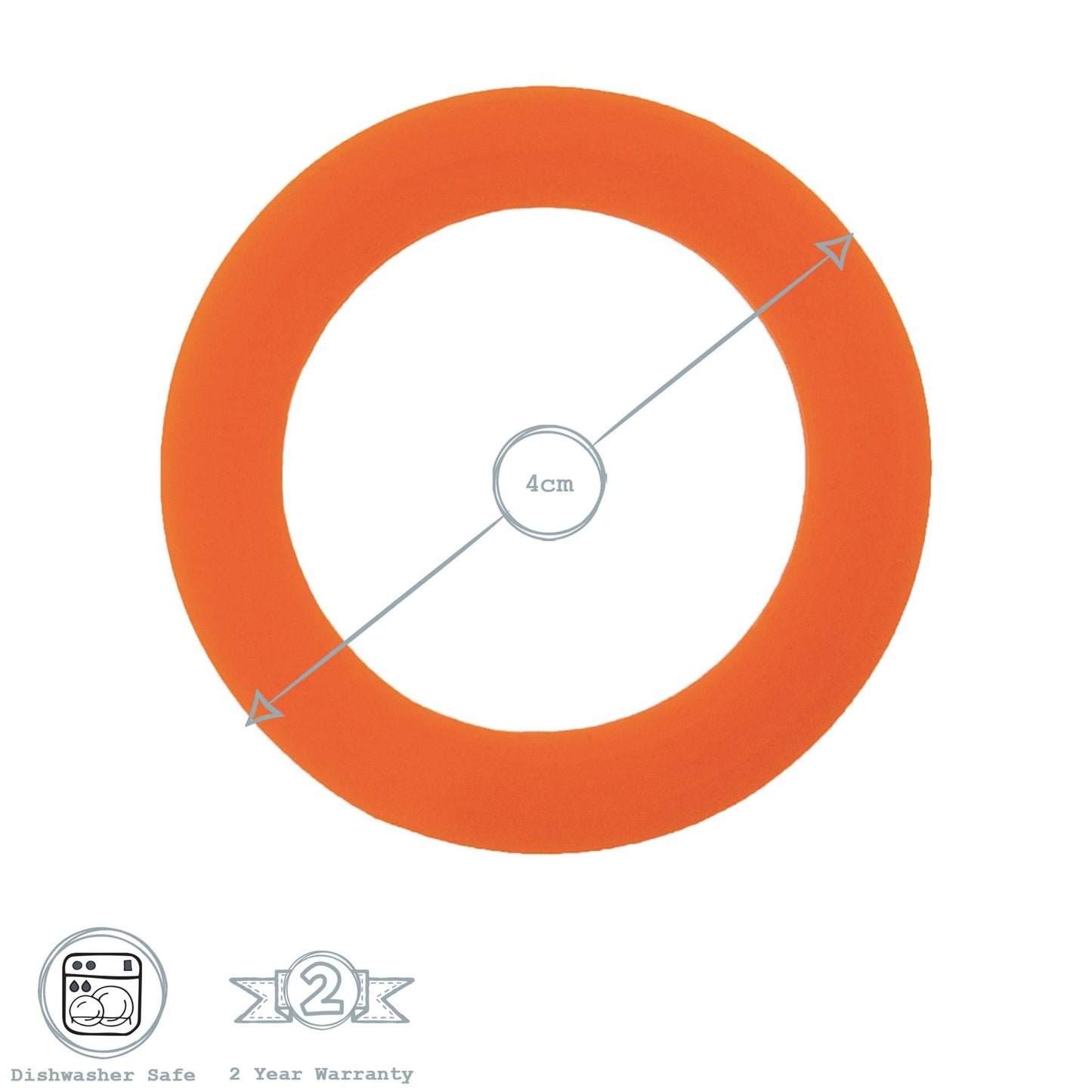 Small Glass Storage Jar Seals - Pack of Six