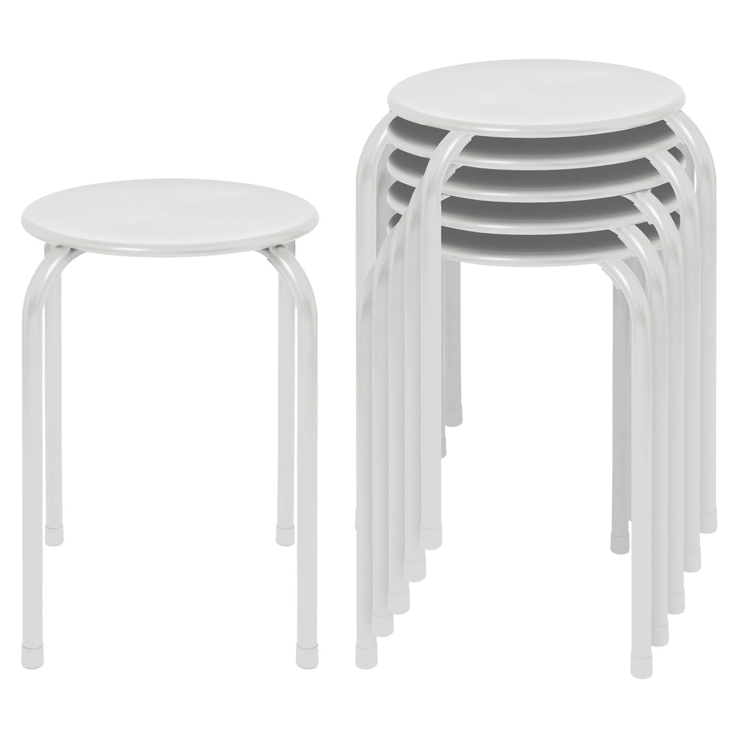 Metal Stacking Stools - Pack of 6