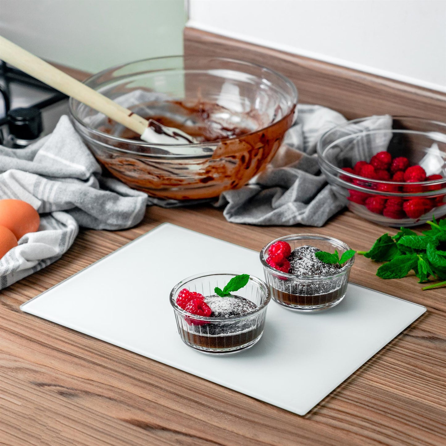 30cm x 20cm Glass Chopping Board