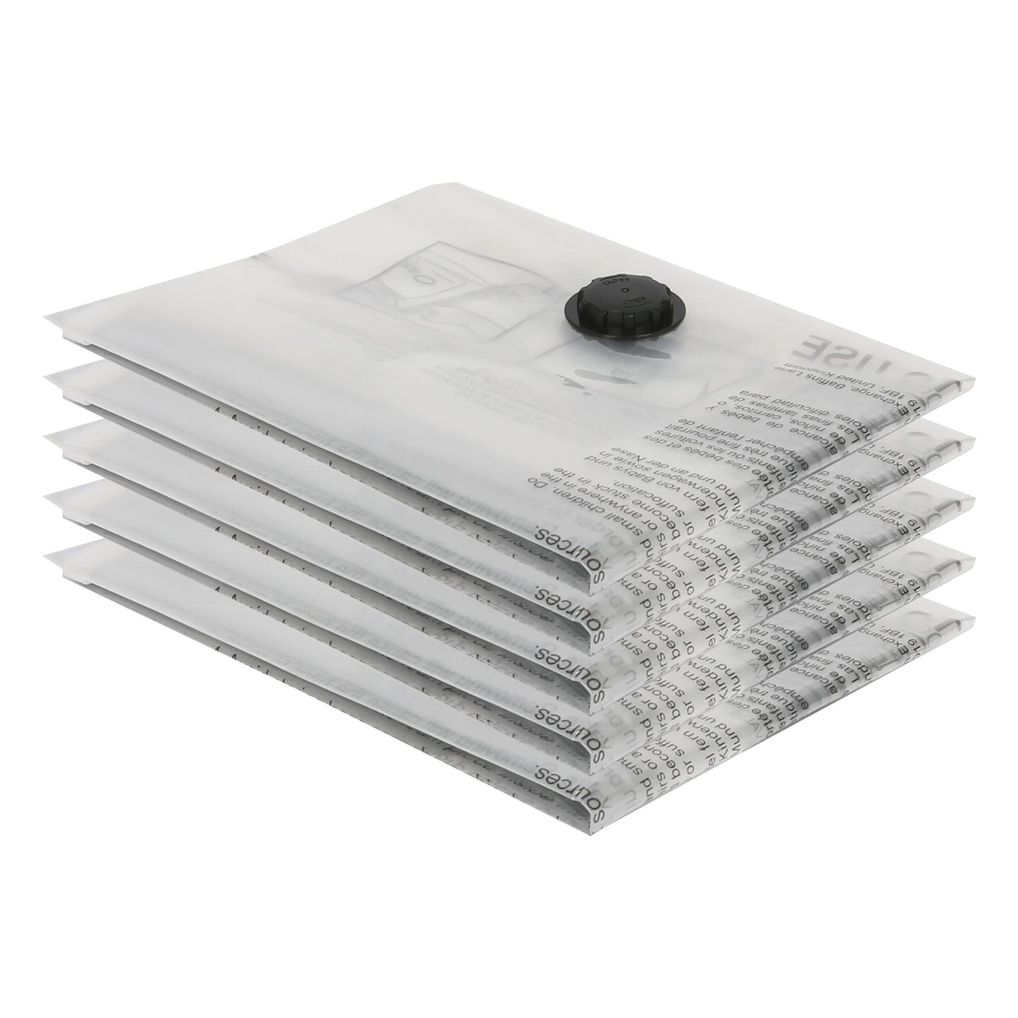 Vacuum Storage Bags - Large (60 x 80cm) - Grey - Pack of 5