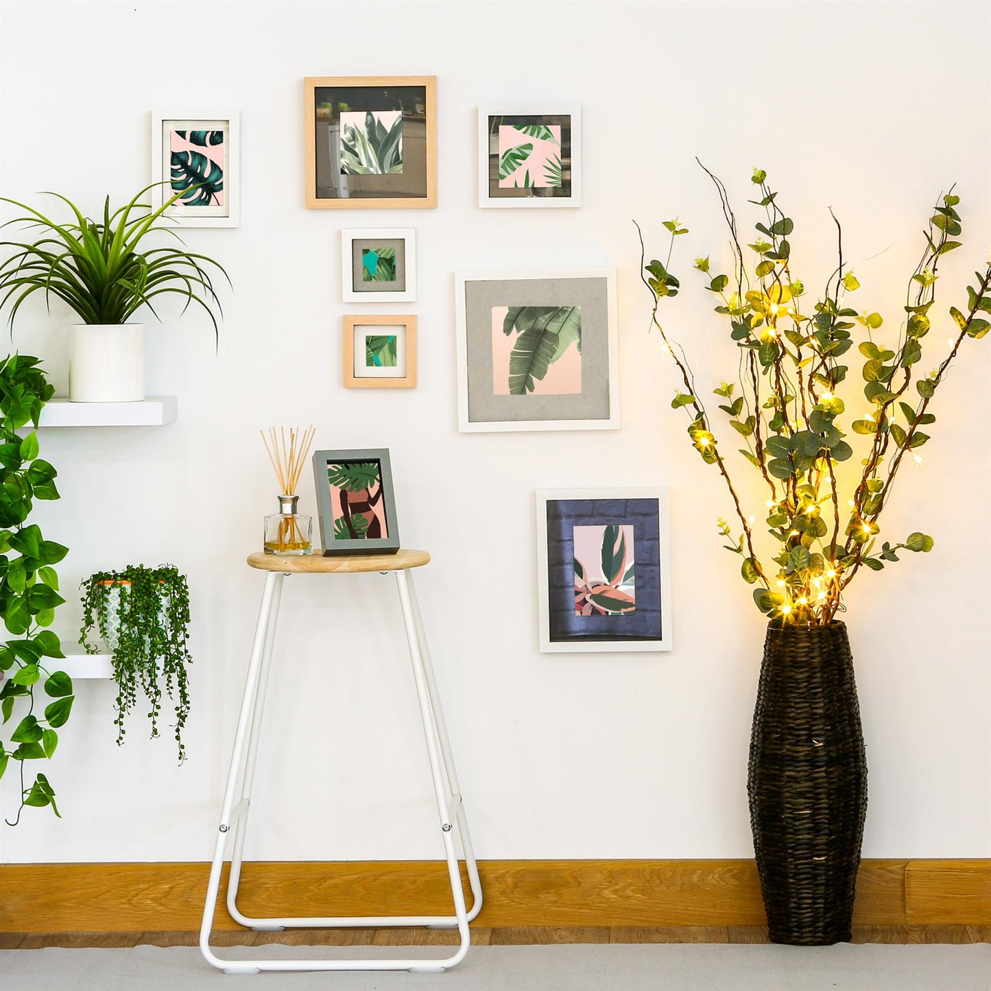 10" x 10" Grey 3D Box Photo Frame - with 8" x 8" Mount