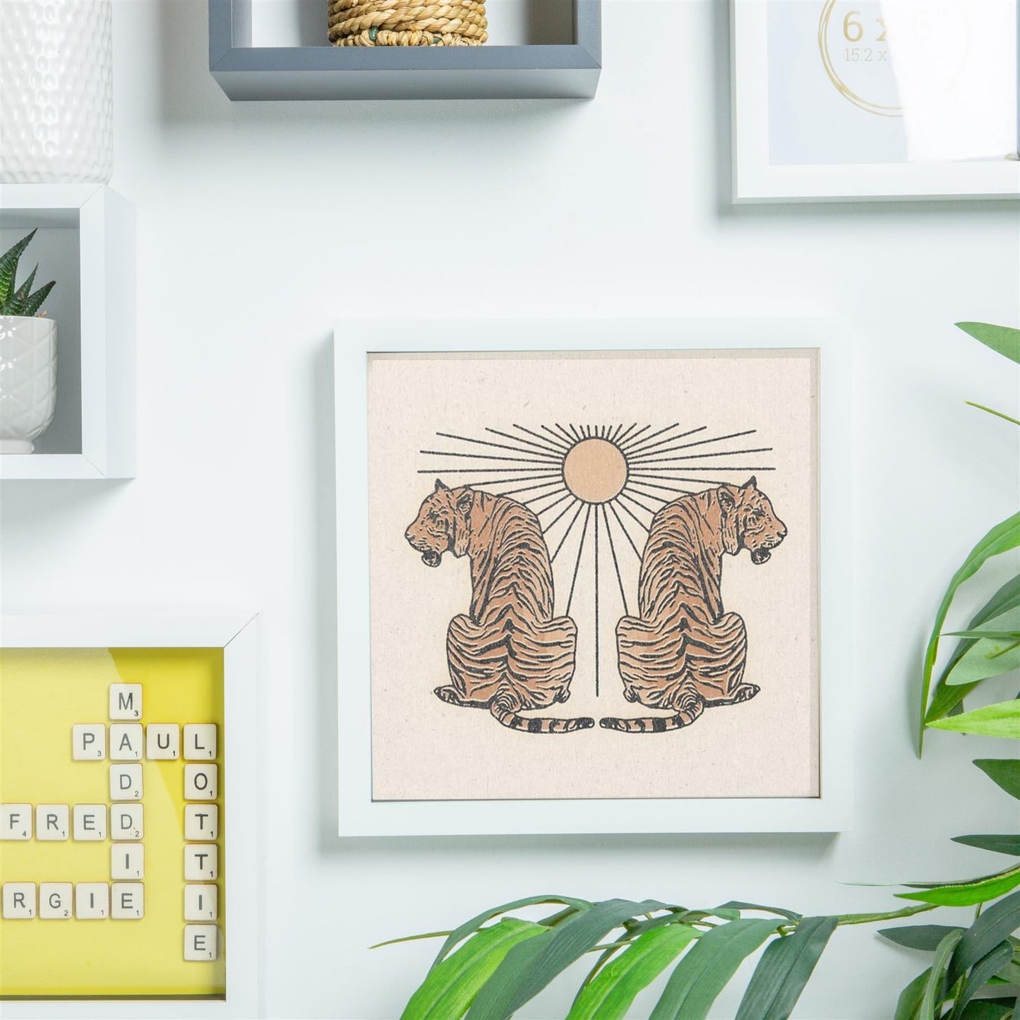 10" x 10" 3D Box Photo Frame - White