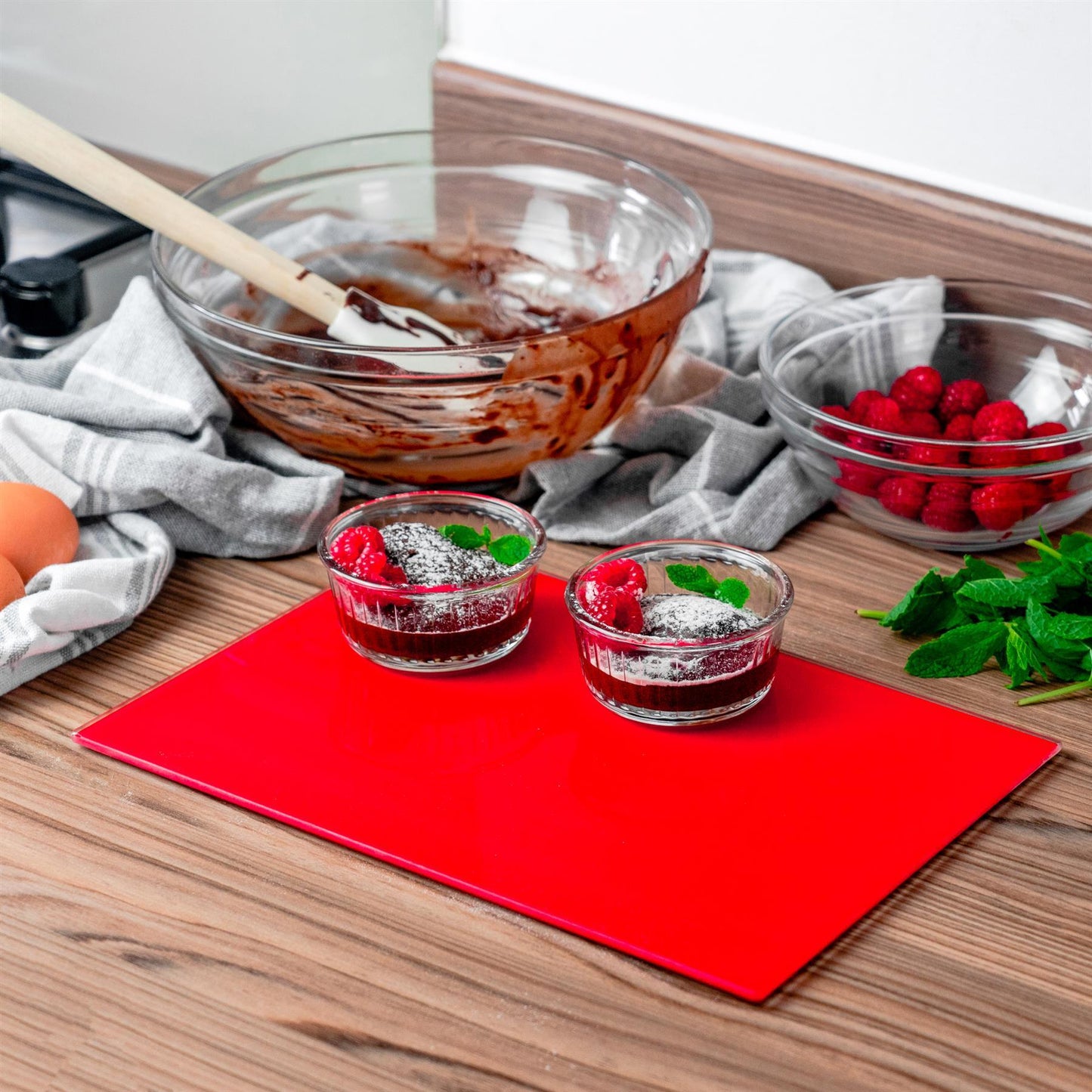 30cm x 20cm Glass Chopping Board