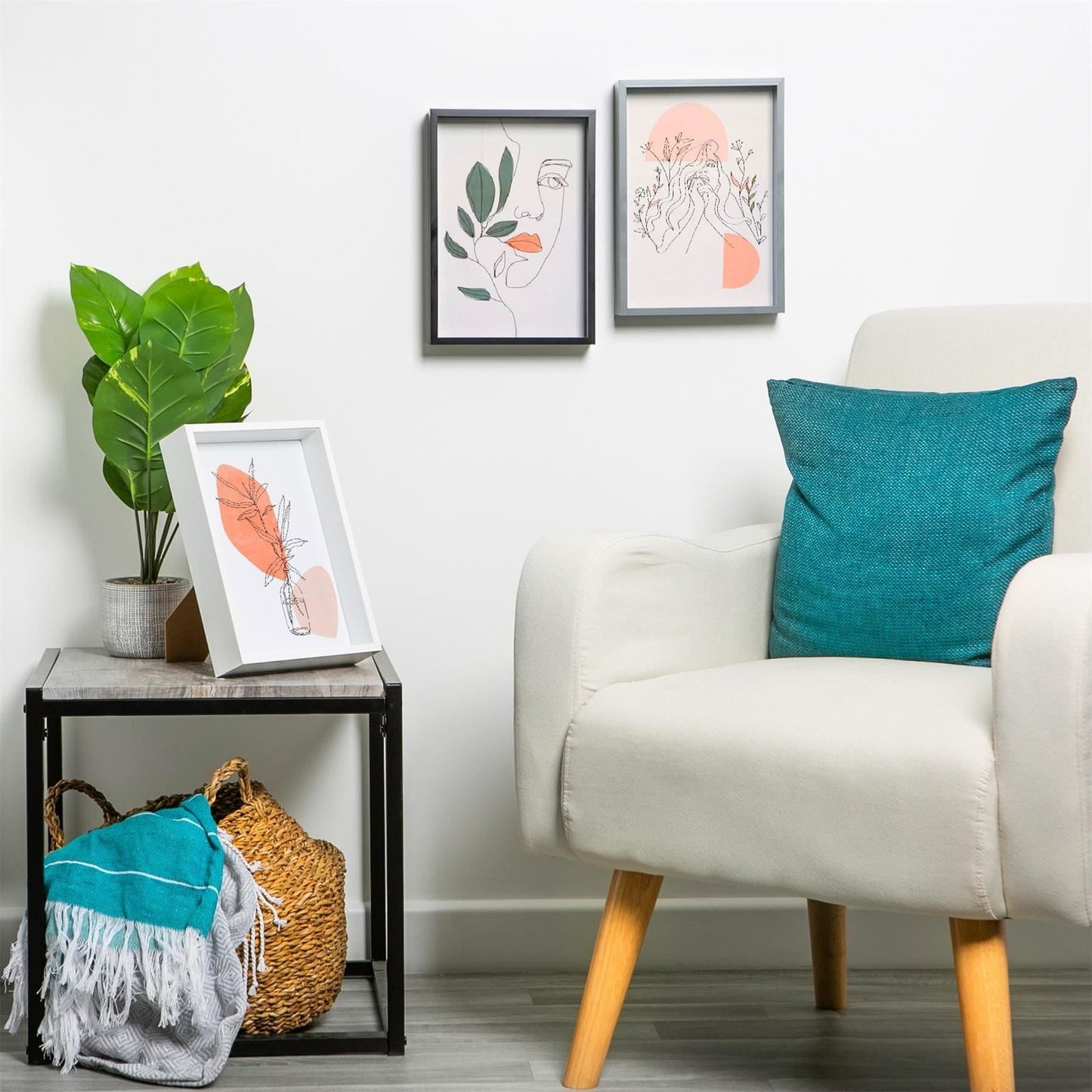 Black A4 (8" x 12") 3D Deep Box Frame with A5 Mount