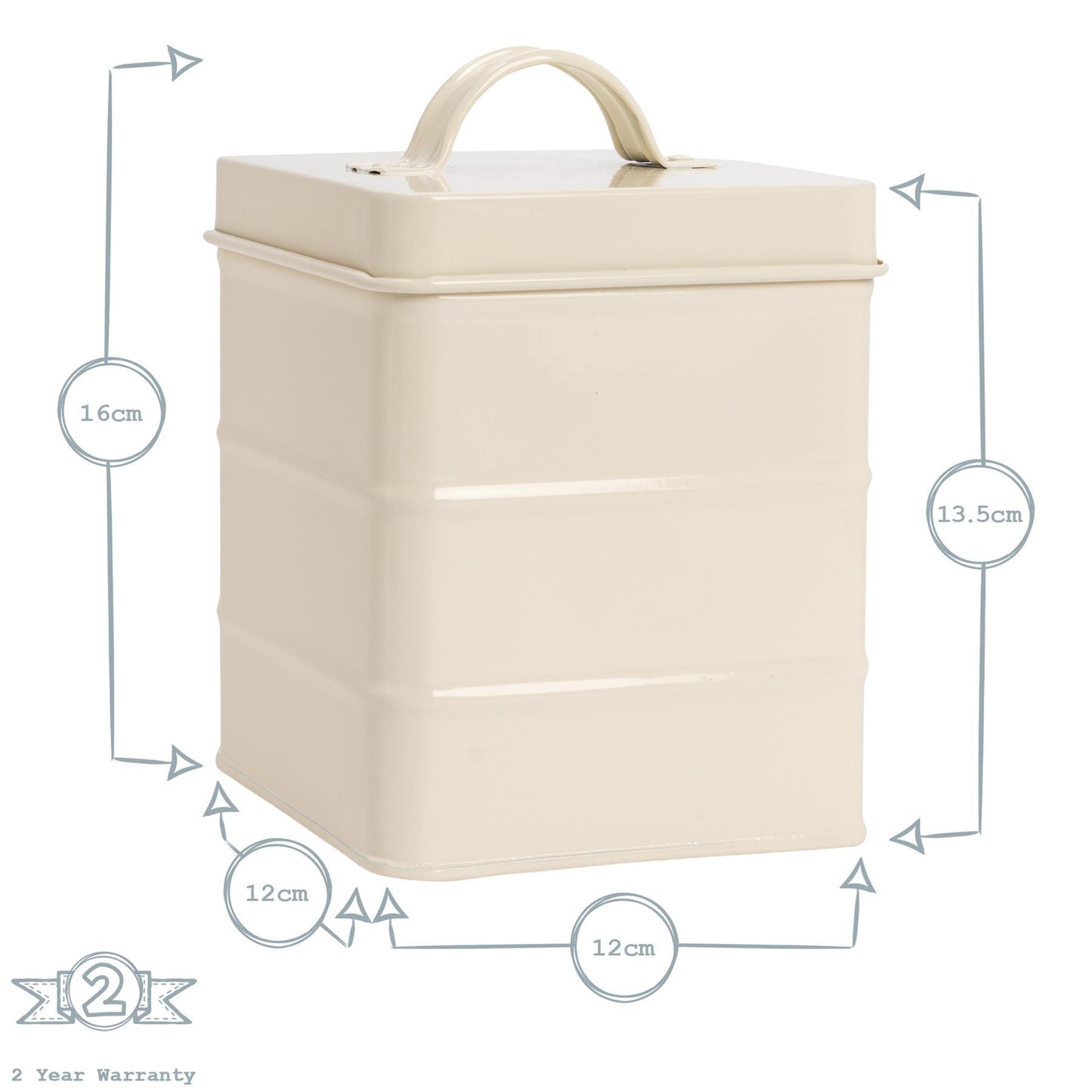 Vintage Metal Tea Canister