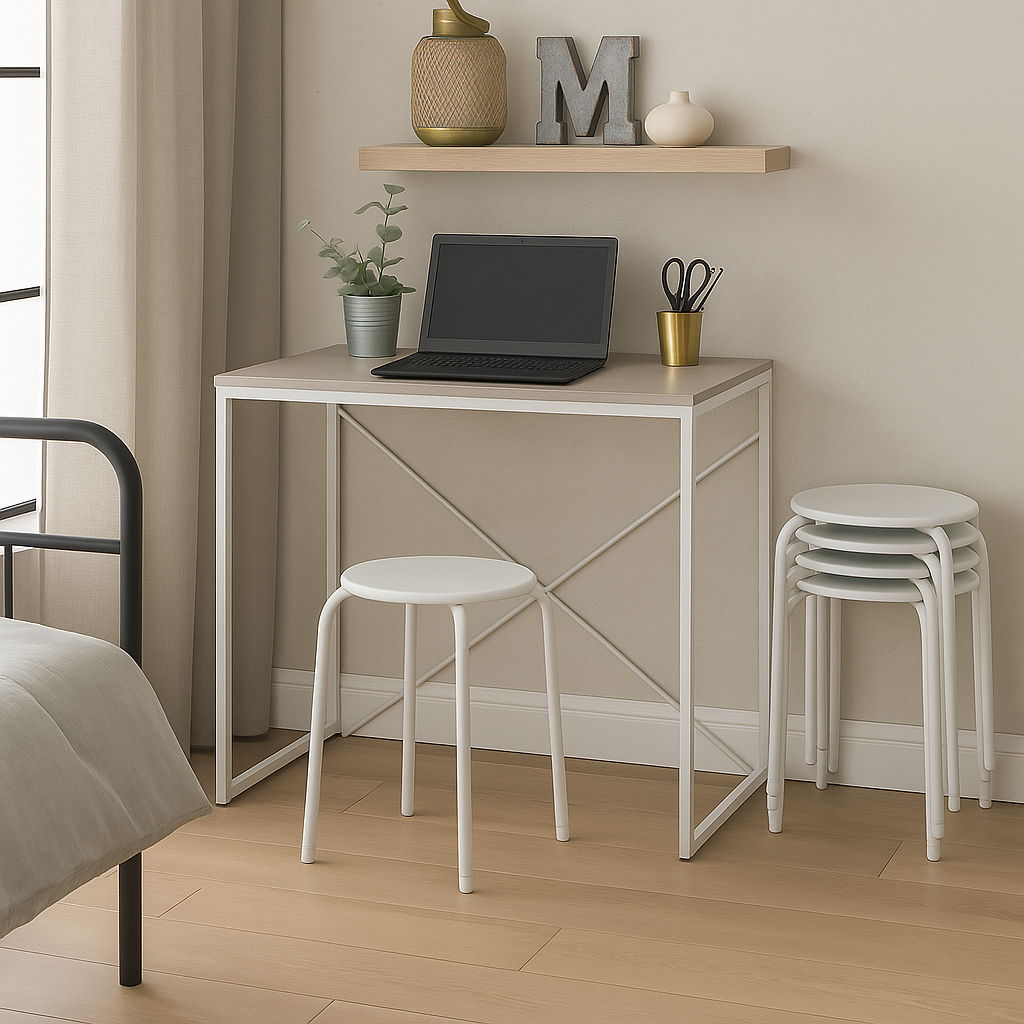 Metal Stacking Stools - Pack of 6