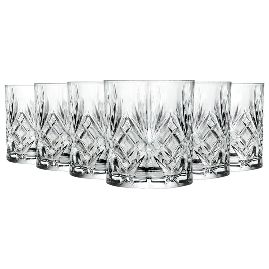 340ml Crystal Whisky Glasses - Pack of 6