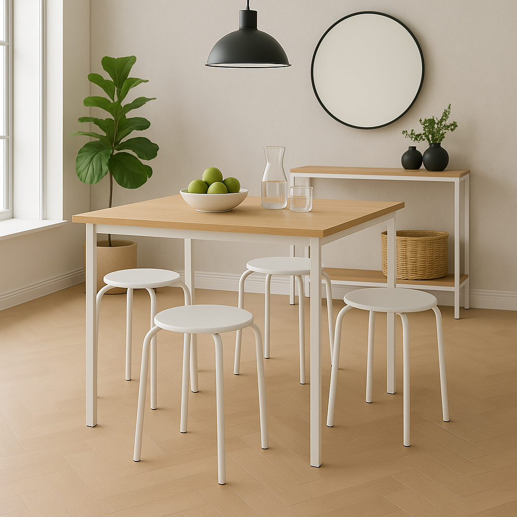 Metal Stacking Stools - Pack of 6