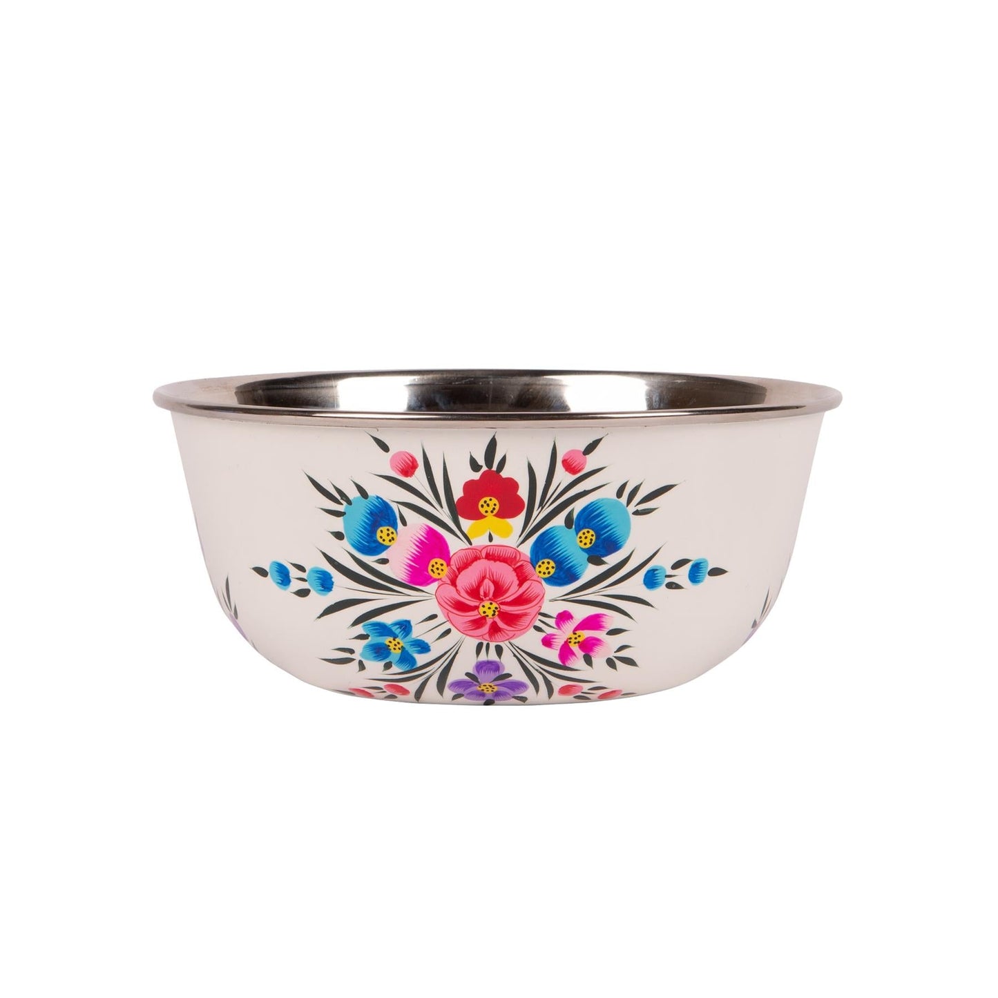 Pansy 16.5cm Stainless Steel Picnic Bowl