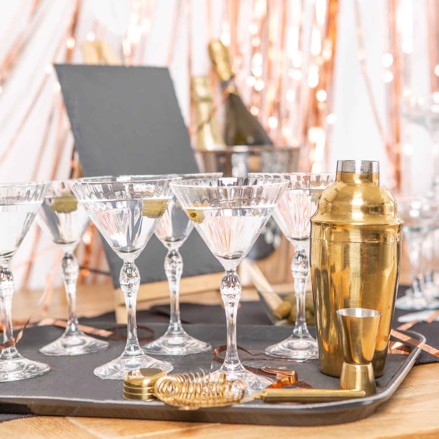 250ml America '20s Martini Glasses - Pack of Six