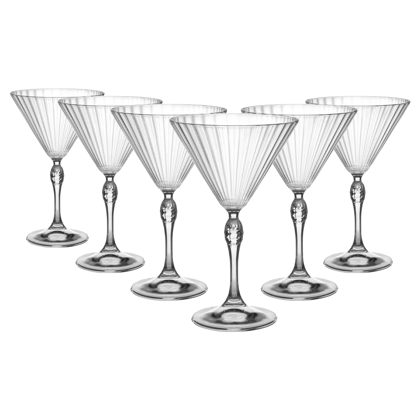 250ml America '20s Martini Glasses - Pack of Six