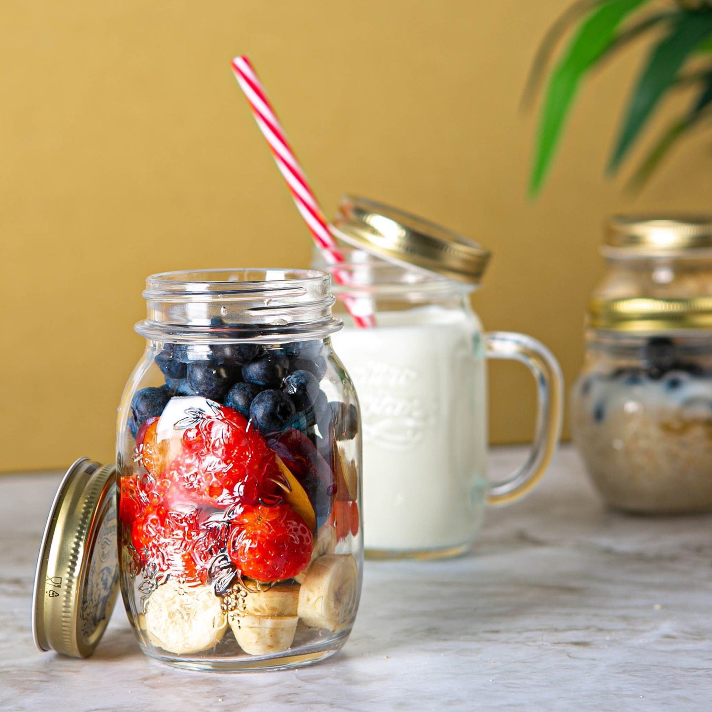 500ml Quattro Stagioni Glass Storage Jar