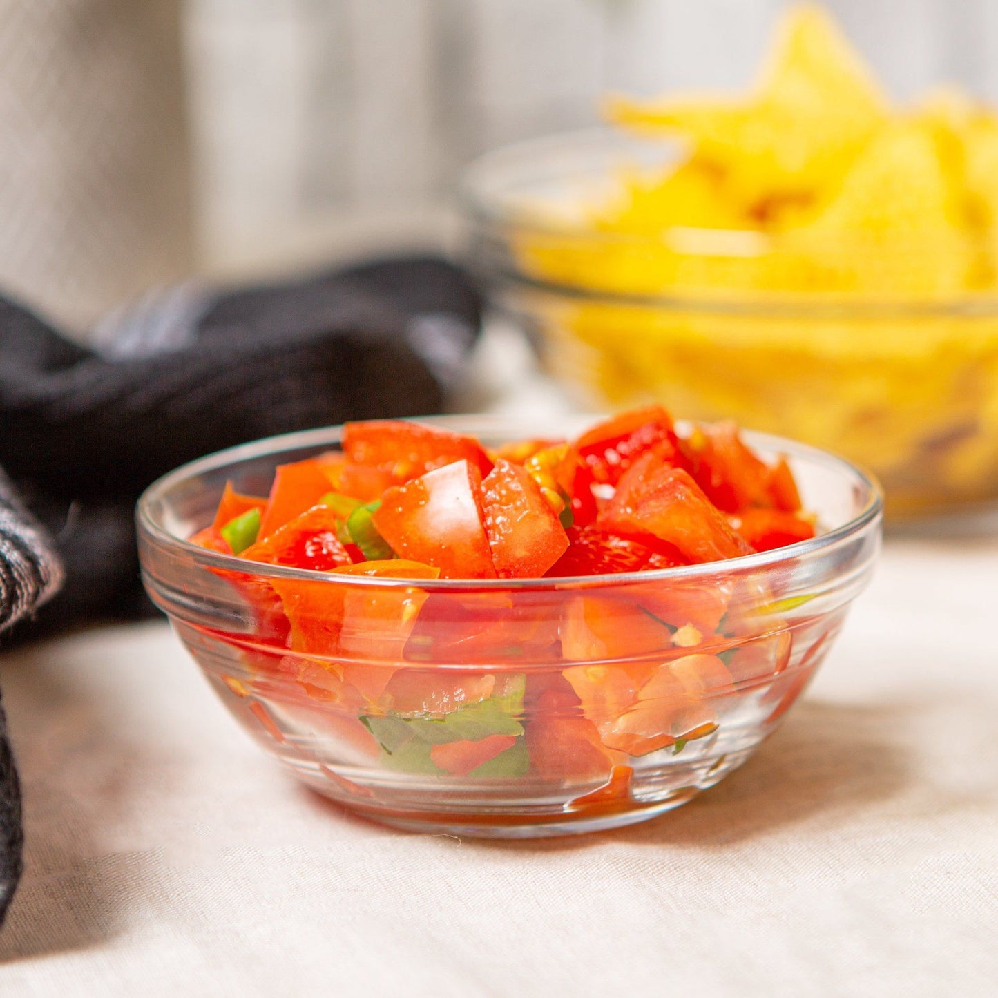 12cm Clear Lys Glass Nesting Mixing Bowl
