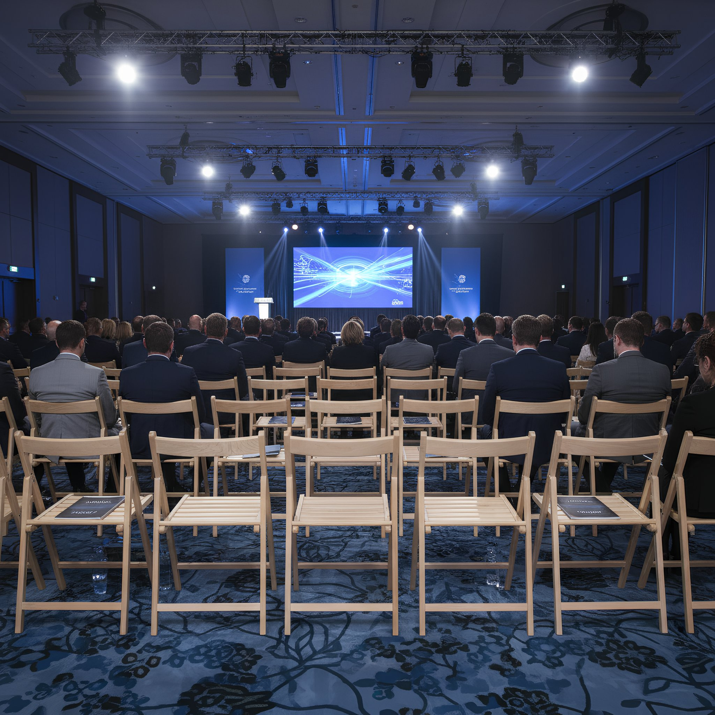 Beige Folding Chair – Solid Beech Wood Frame for Dining & Events