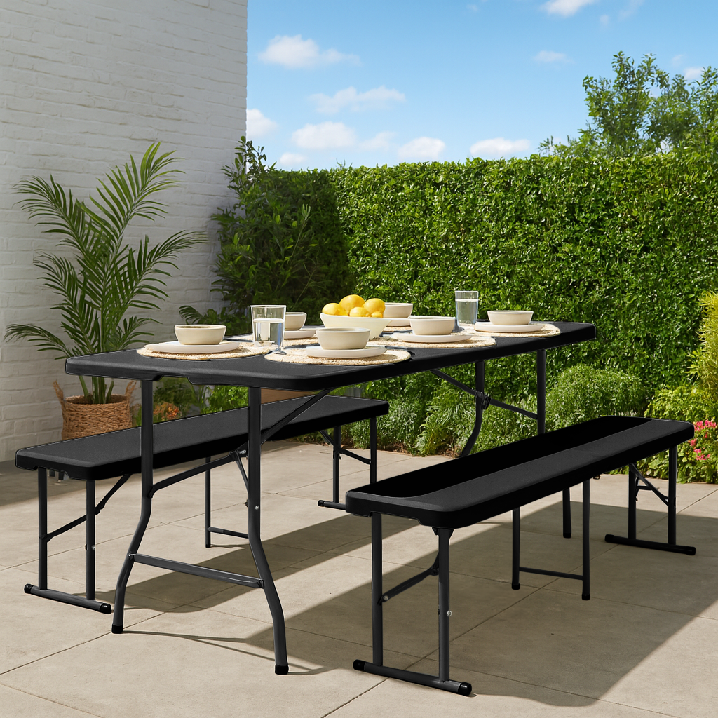 6 feet / 180cm Four Person Folding Trestle Bench