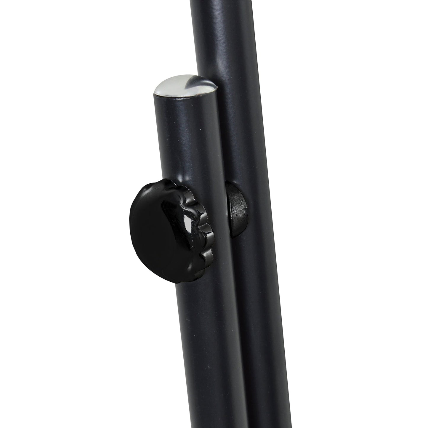 153cm x 30cm Black Round Full-Length Mirror