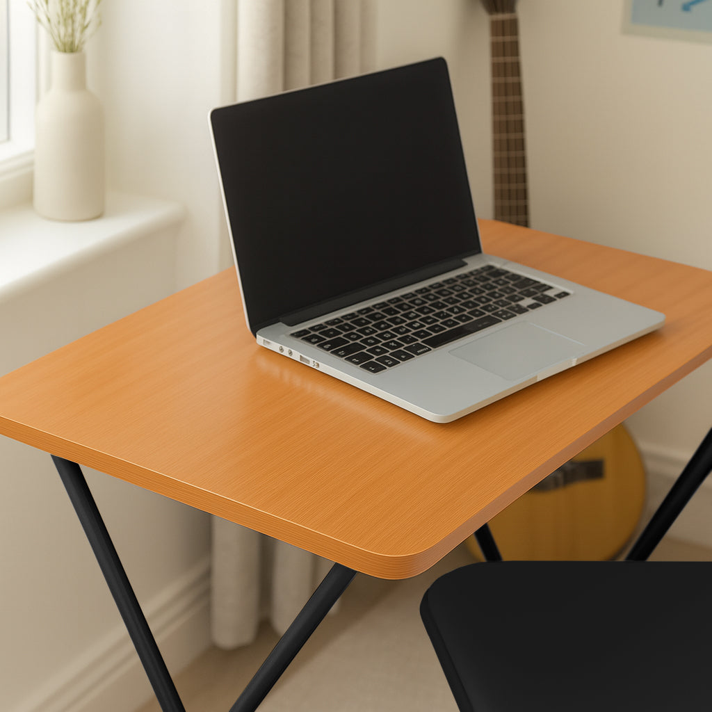 Folding Wooden Desk & Chair Set