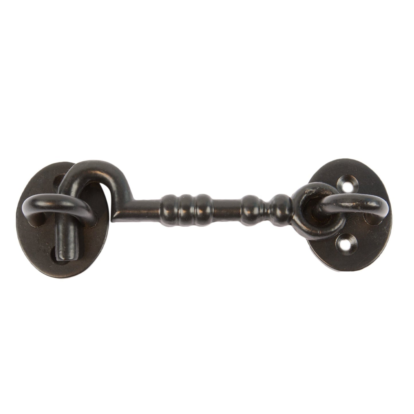 125mm Black Ornate Cabin Hook and Eye