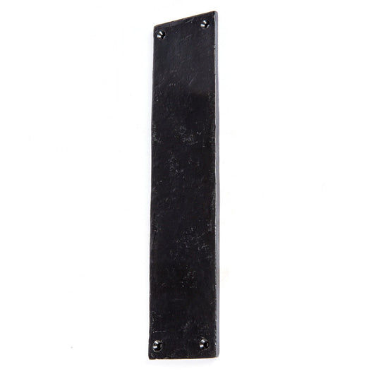 65mm x 295mm Black Rustic Door Push Plate