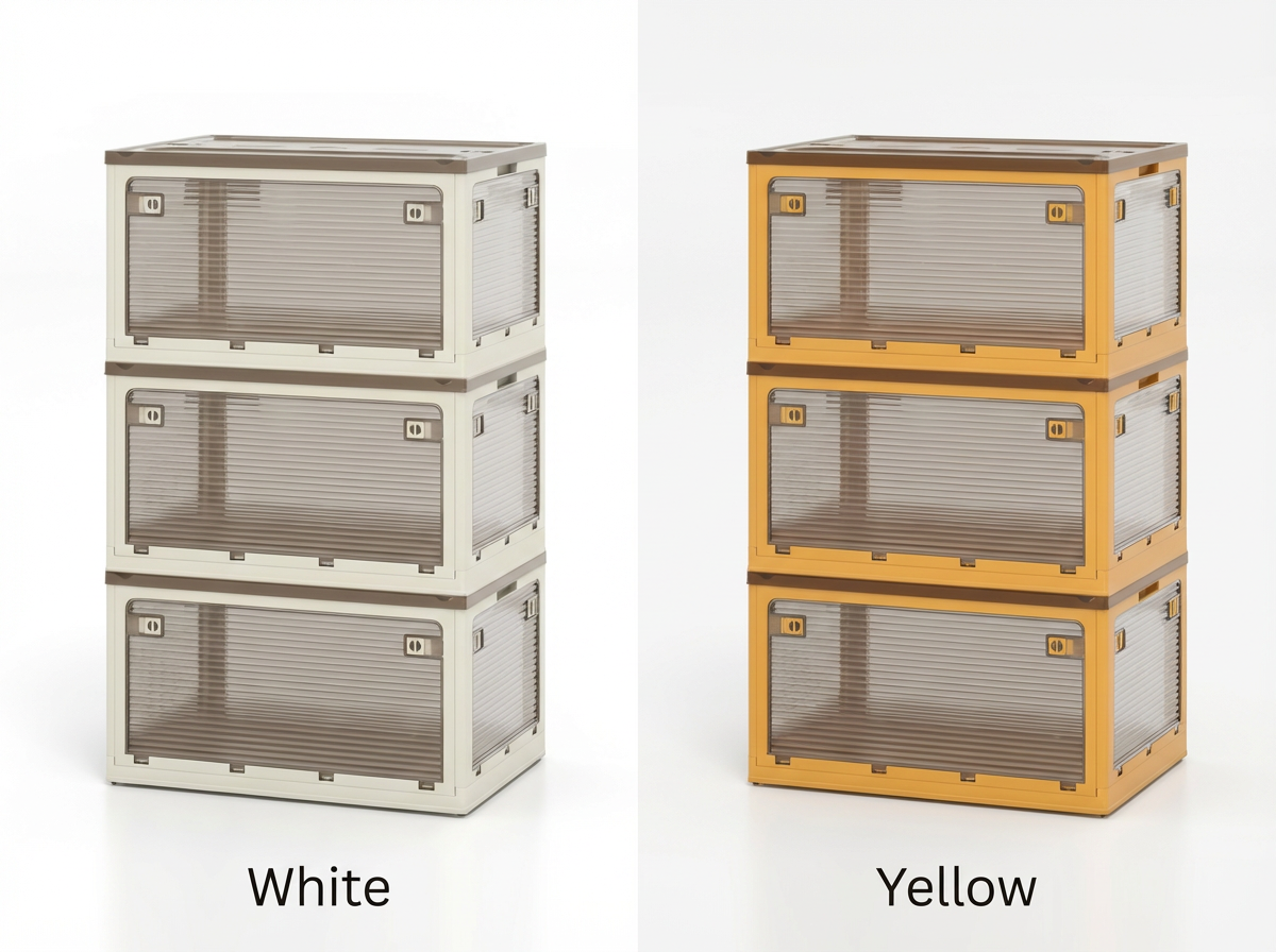 292L Collapsible Storage Bins 3-Pack – Stackable with Lids & Wheels