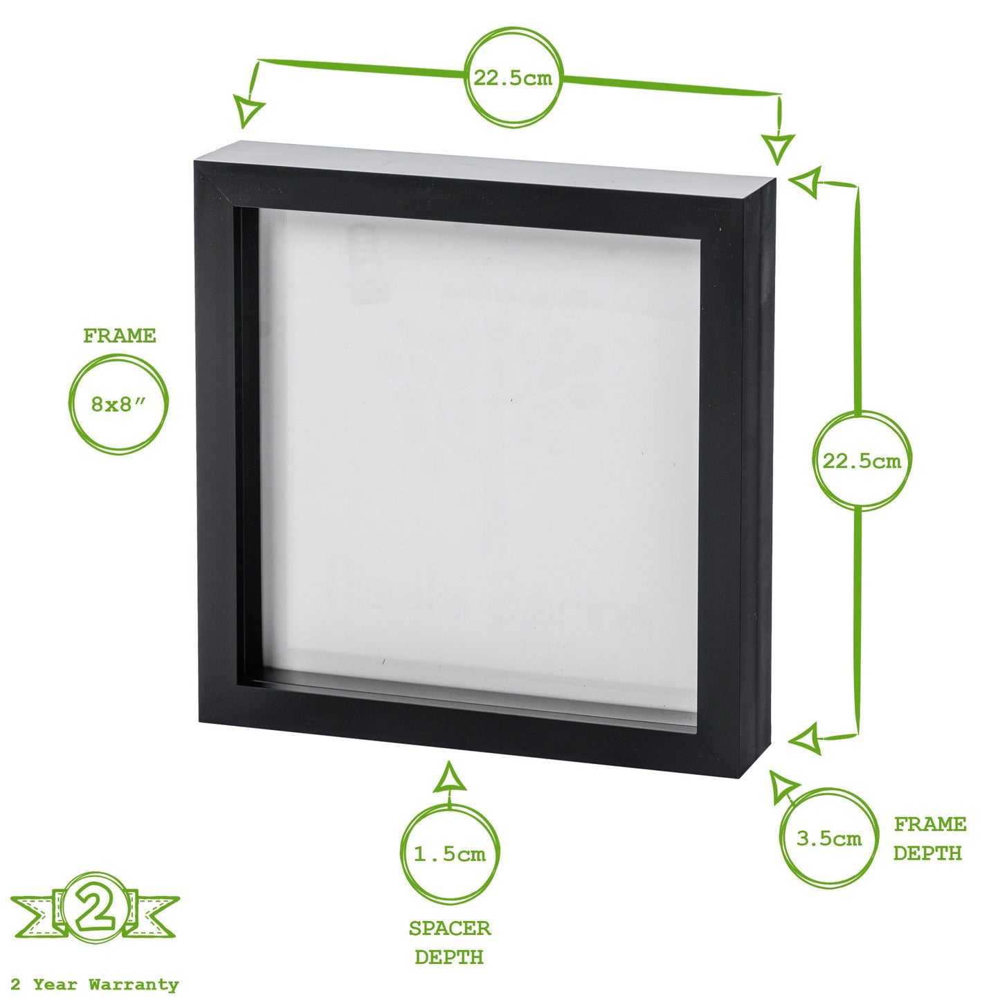 8" x 8" 3D Box Photo Frame