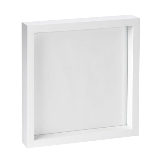 10" x 10" 3D Box Photo Frame - White