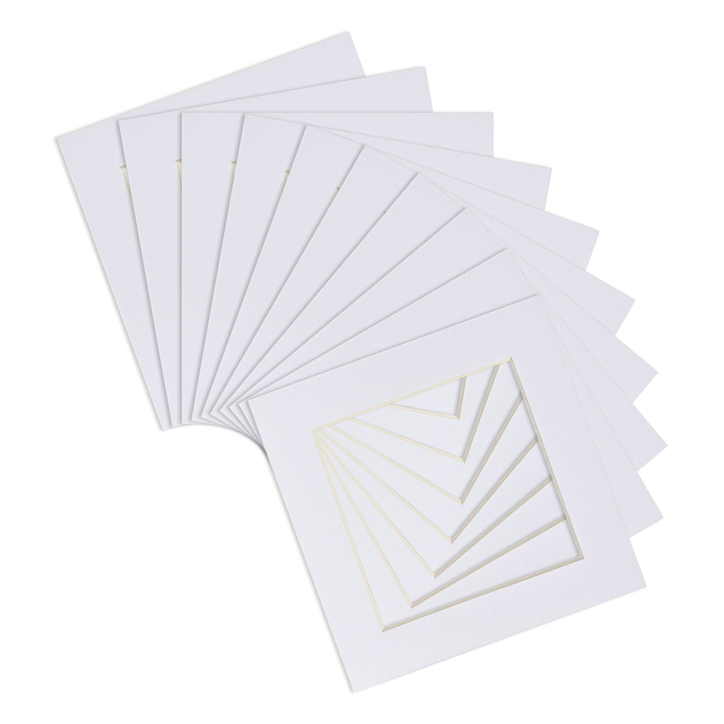 4" x 4" Picture Mounts for 6" x 6" Frame - Pack of 10