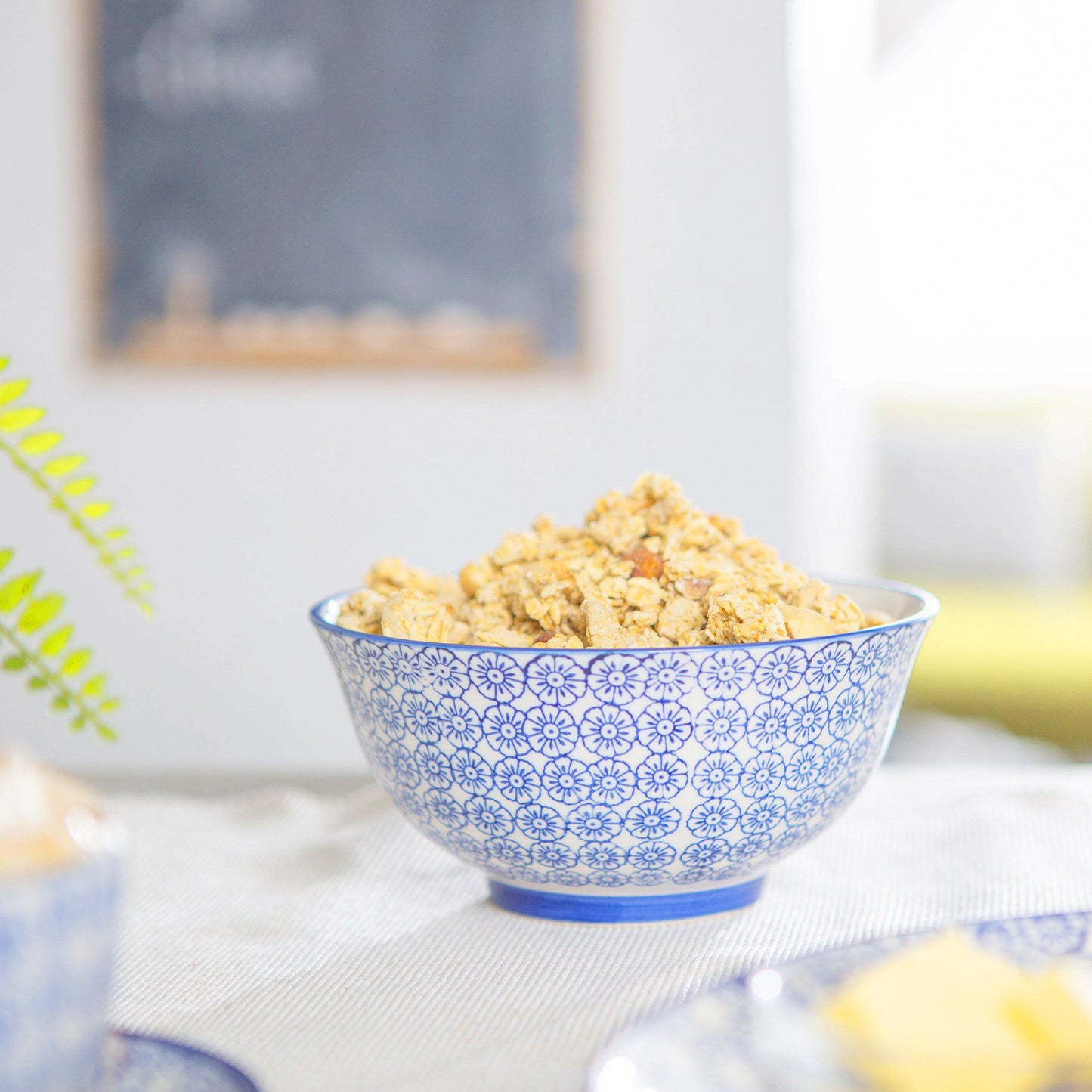 16cm Hand Printed Stoneware Cereal Bowl