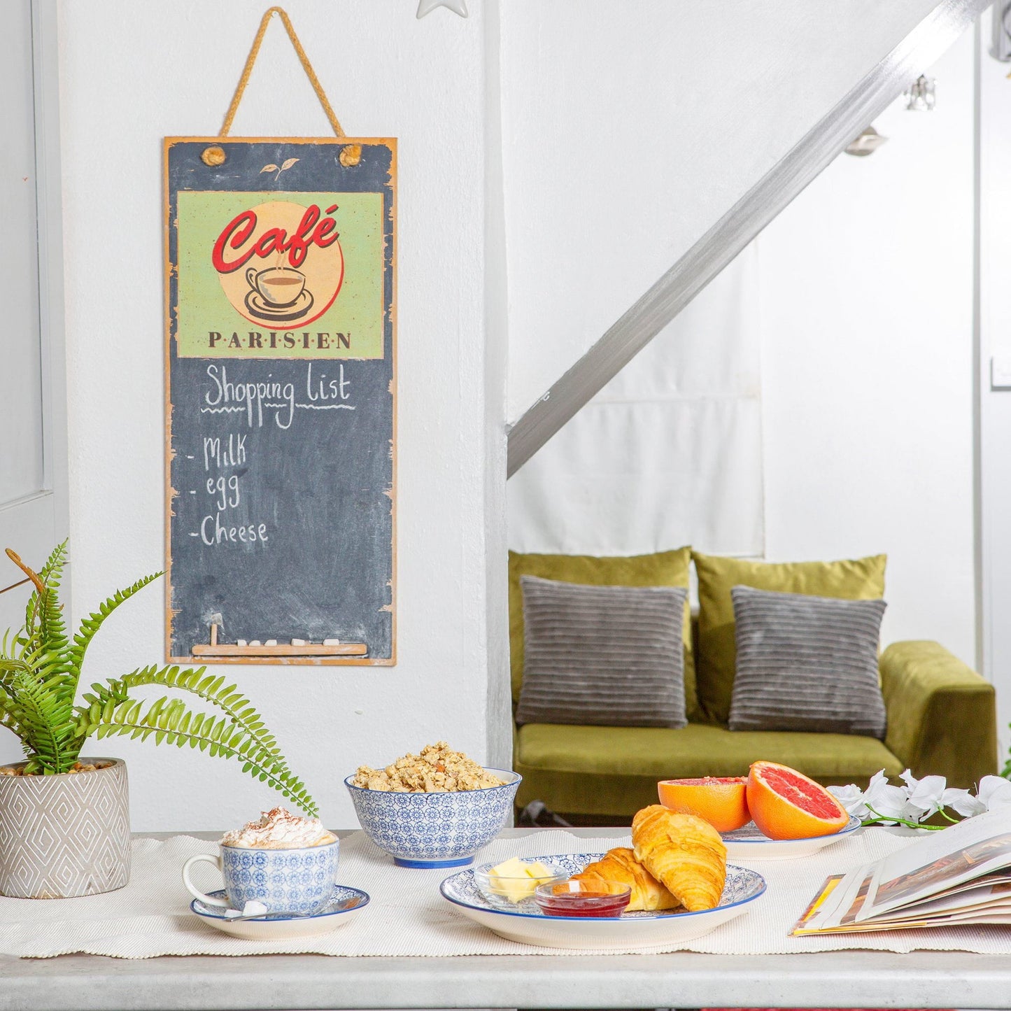 16cm Hand Printed Stoneware Cereal Bowl