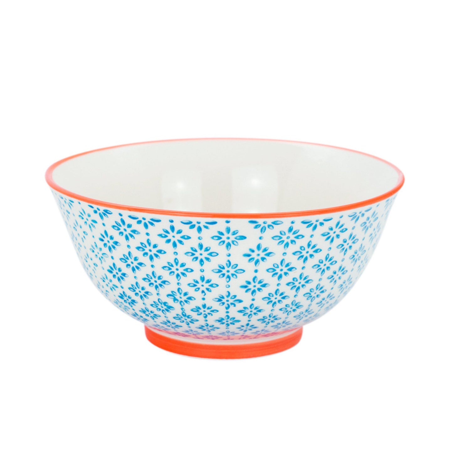 16cm Hand Printed Stoneware Cereal Bowl
