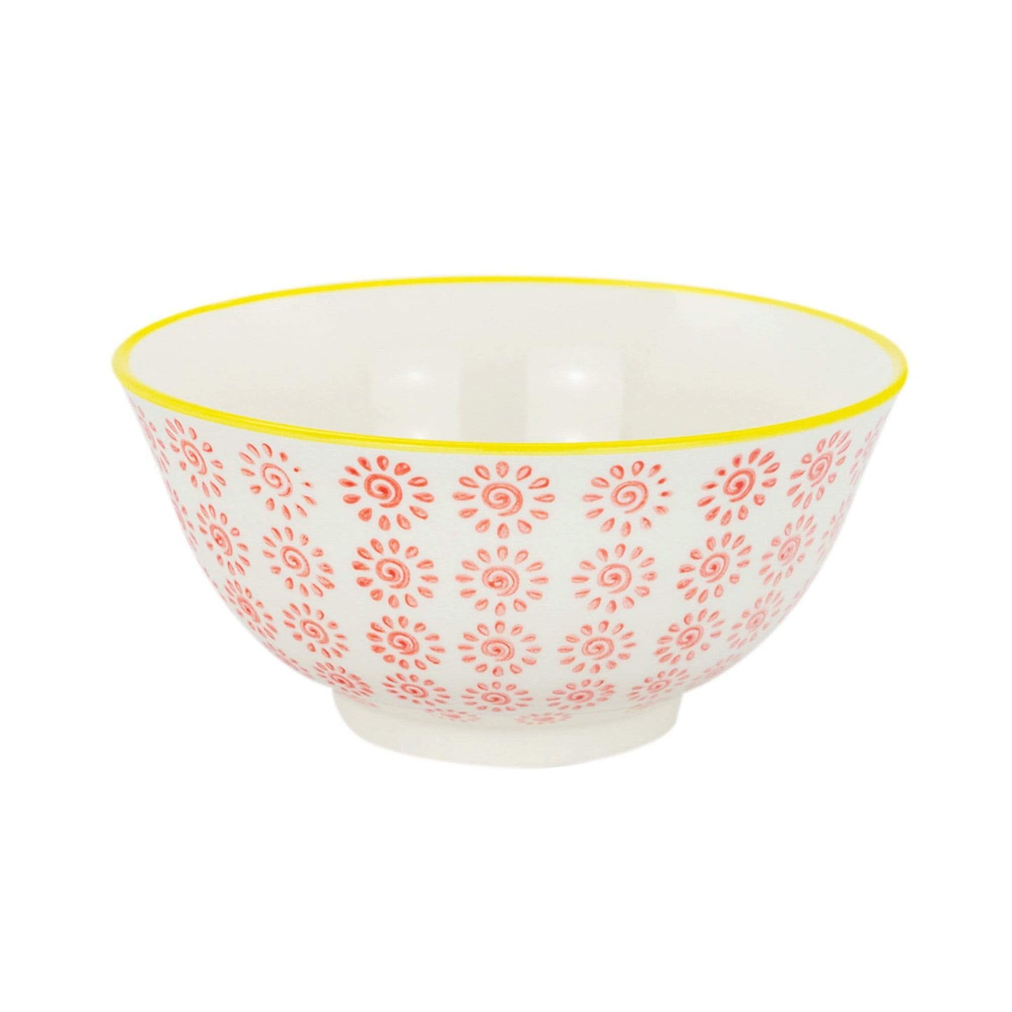 16cm Hand Printed Stoneware Cereal Bowl