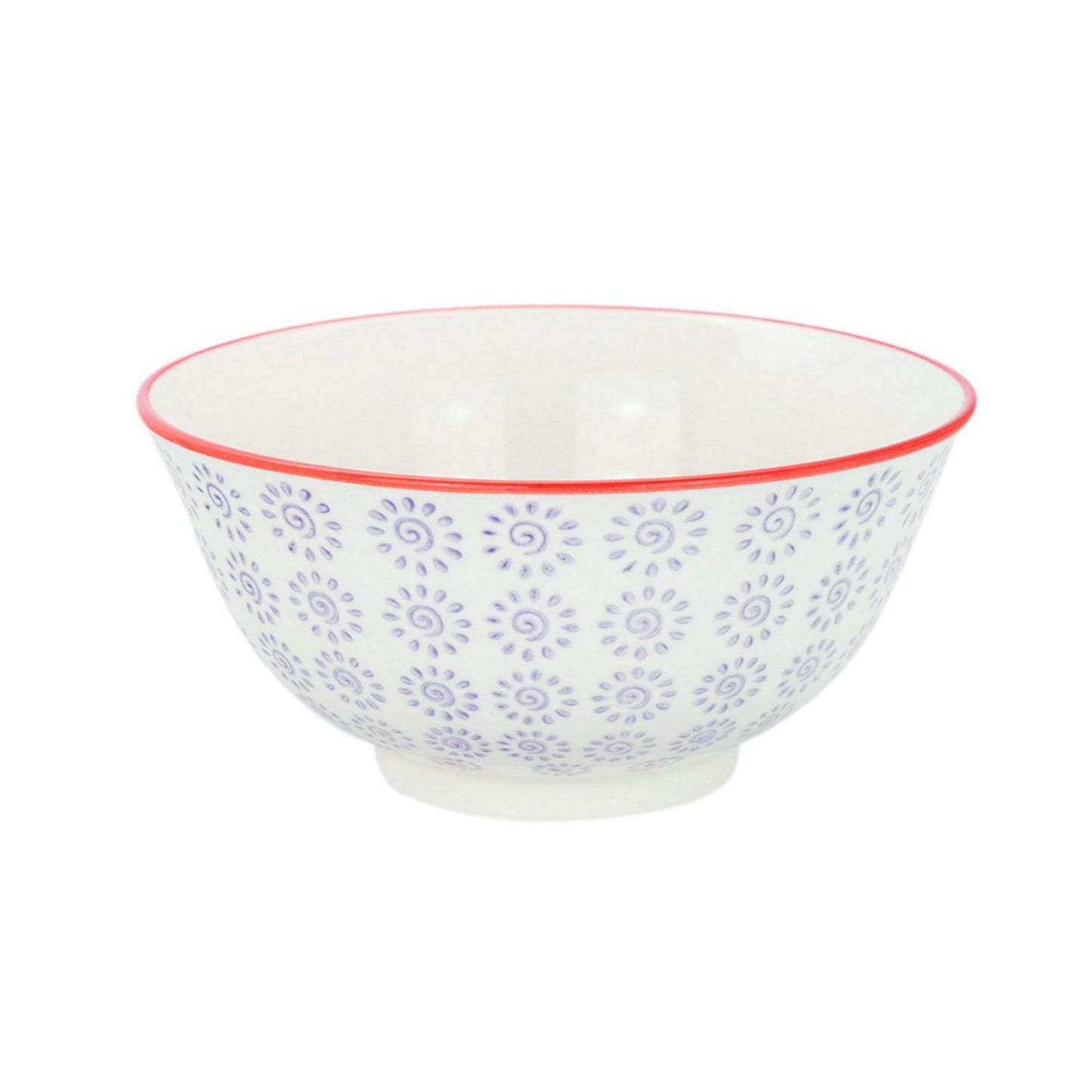 16cm Hand Printed Stoneware Cereal Bowl