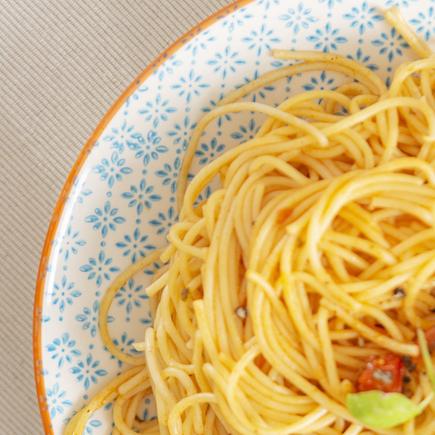 25.5cm Hand Printed Stoneware Dinner Plate