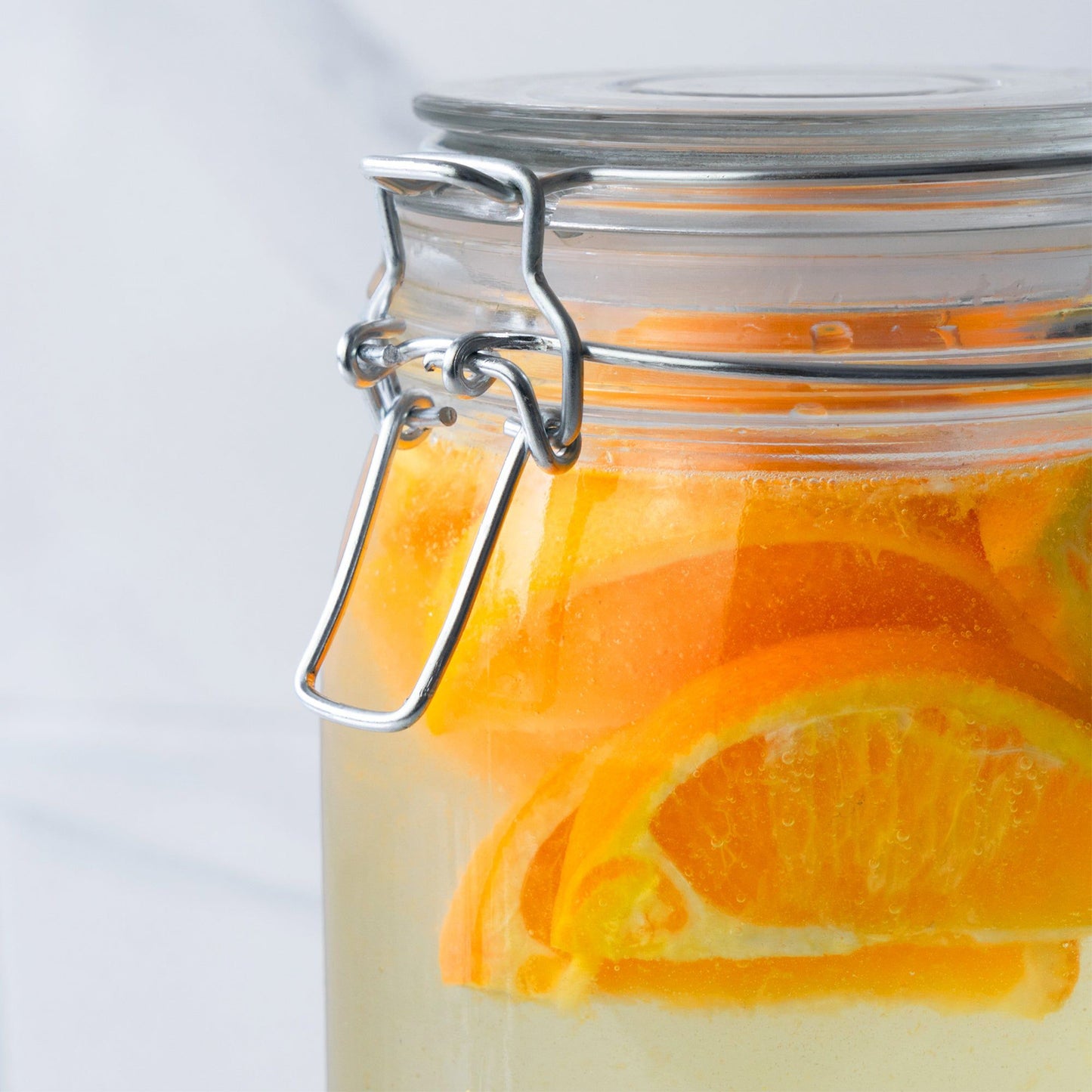 1L Air tight Glass Storage Jar with Embossed Heart Detail